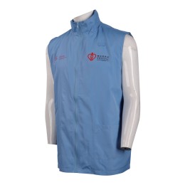 V178 customized blue enterprise collar vest  hospital  medical volunteer vest supplier V178 customized blue enterprise collar vest  hospital  medical volunteer vest supplier